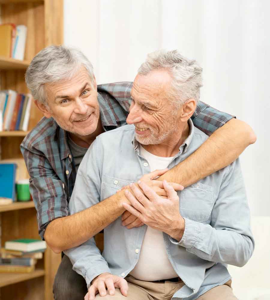 Grand-mère souriante